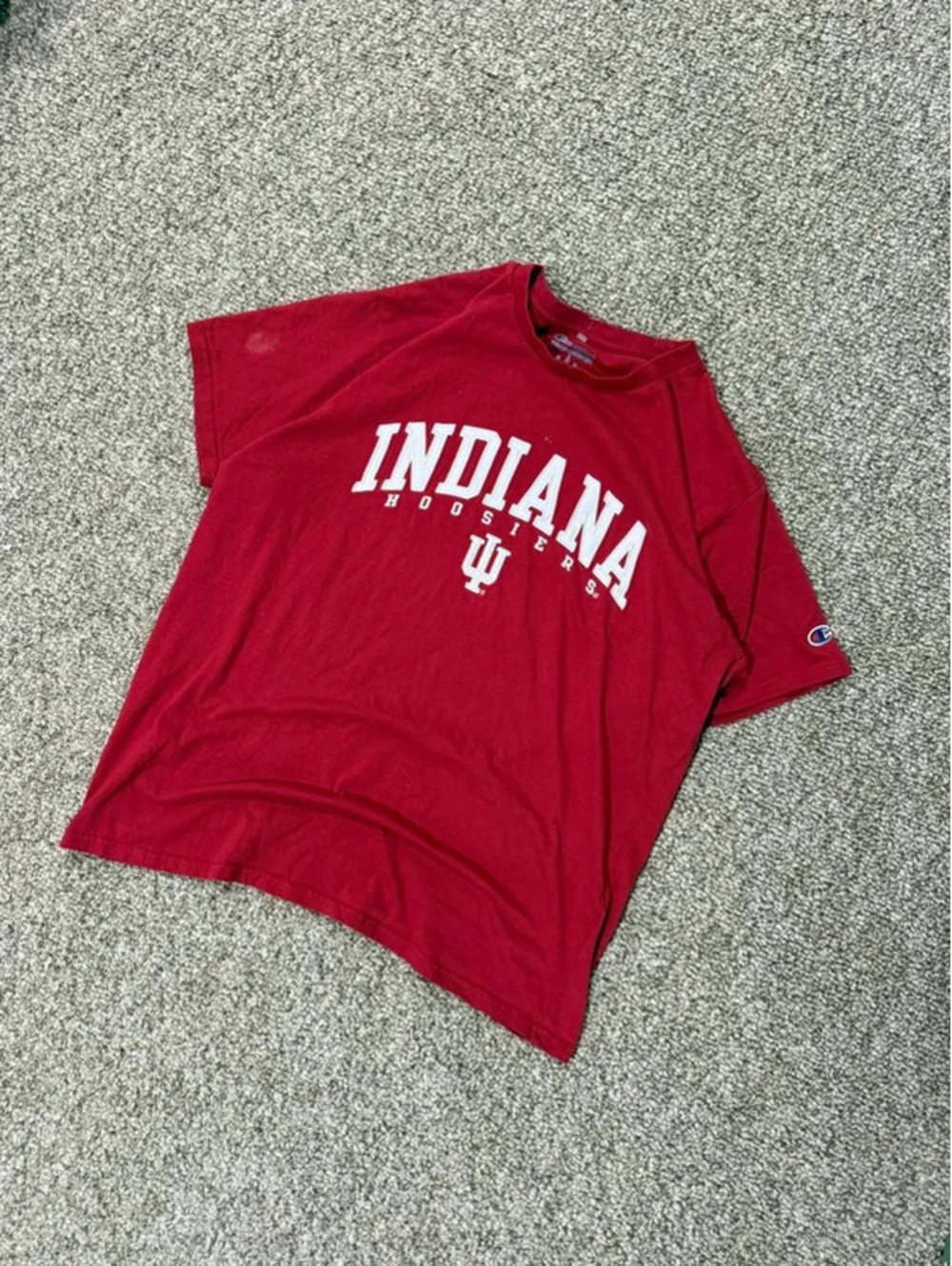 Champion Indiana Hoosiers T-Shirt Red Size L